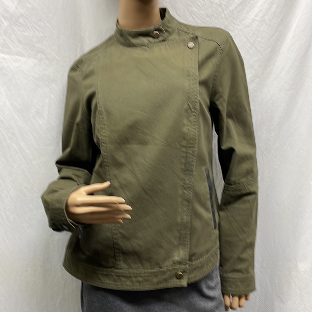 Marc New York Green and Black Faux Leather Jacket - Picture 2 of 11